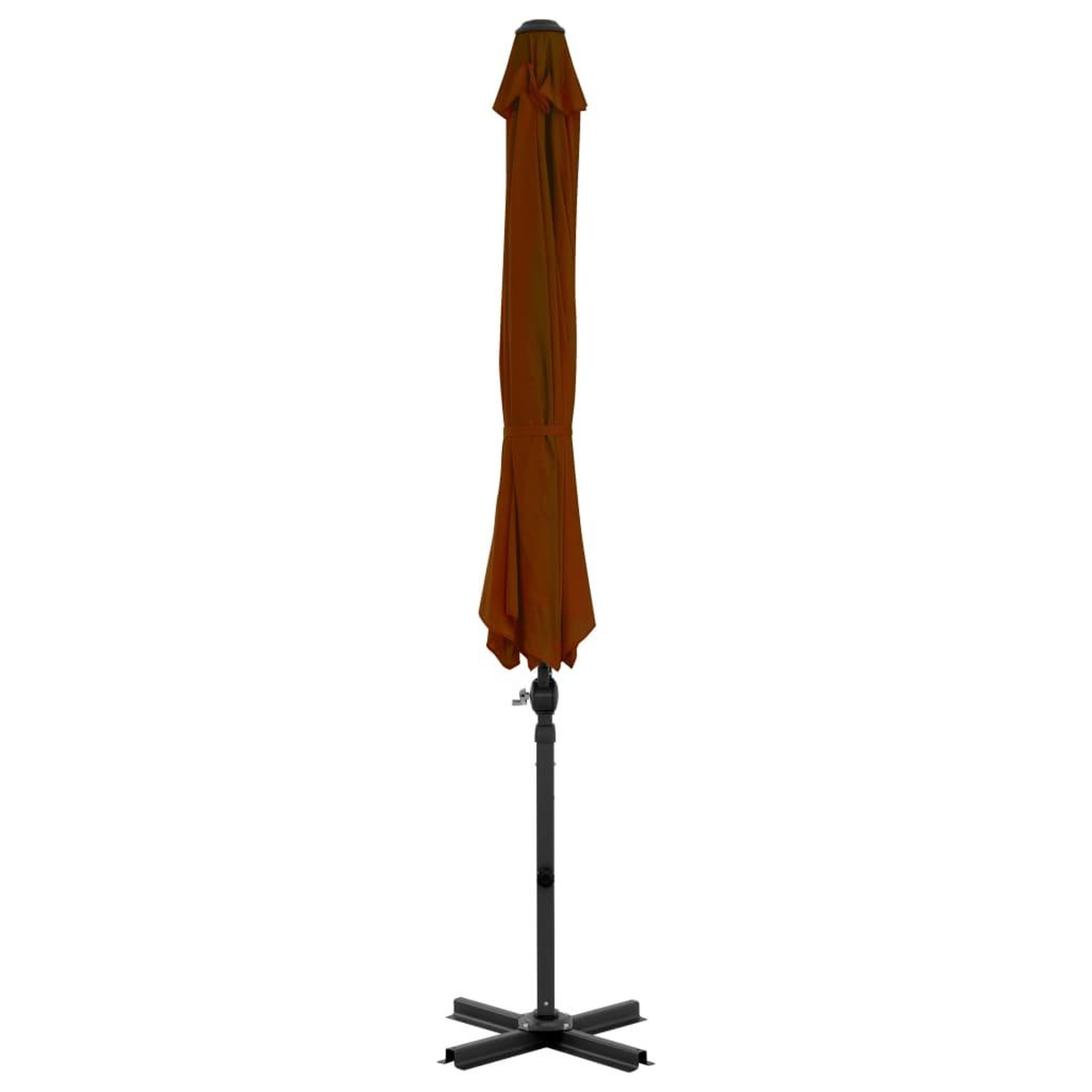 Voir la diapositive 4 : VIDAXL Parasol de jardin en porte-a-faux avec mat en aluminium
