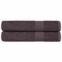Voir la diapositive 1 : VIDAXL Serviettes 2 pcs anthracite 100x200 cm 360 g m² 100% coton