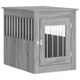 Voir la diapositive 2 : VIDAXL Meuble de cage pour chiens sonoma gris 55x75x65 cm