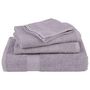 Voir la diapositive 4 : VIDAXL Serviettes d invité 4 pcs gris 30x50 cm 360 g m² 100% coton