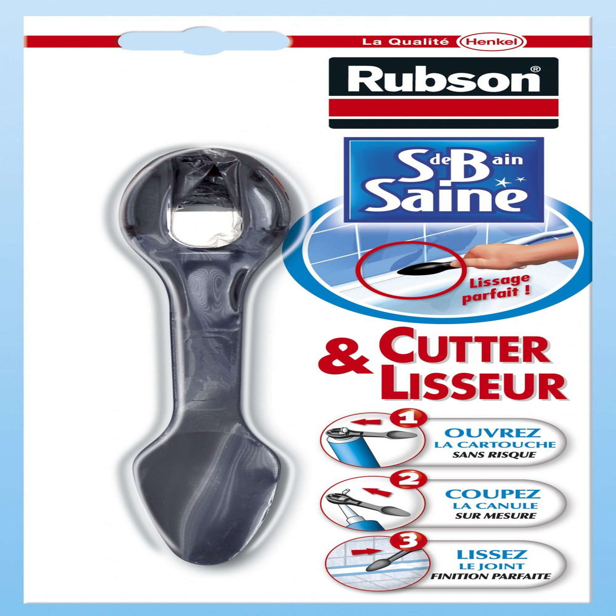 rubson Cutter lisseur pour joint silicone de salle de bains, RUBSON