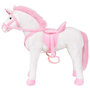 Voir la diapositive 2 : VIDAXL Jouet en peluche Licorne Blanc et rose XXL