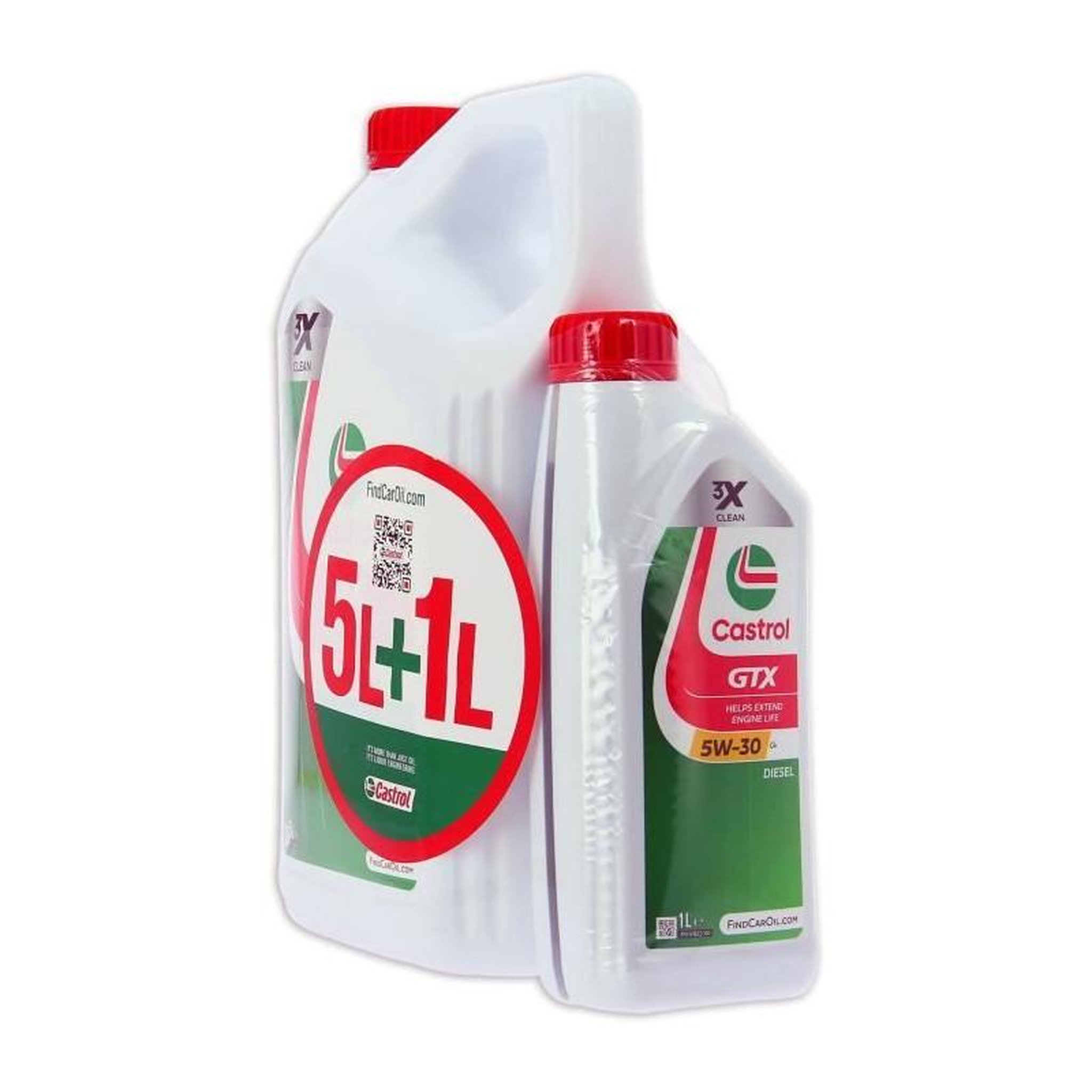 Voir la diapositive 3 : CASTROL Huile Moteur - CASTROL GTX - 5W-30 C4 - 5L+1L - 057036