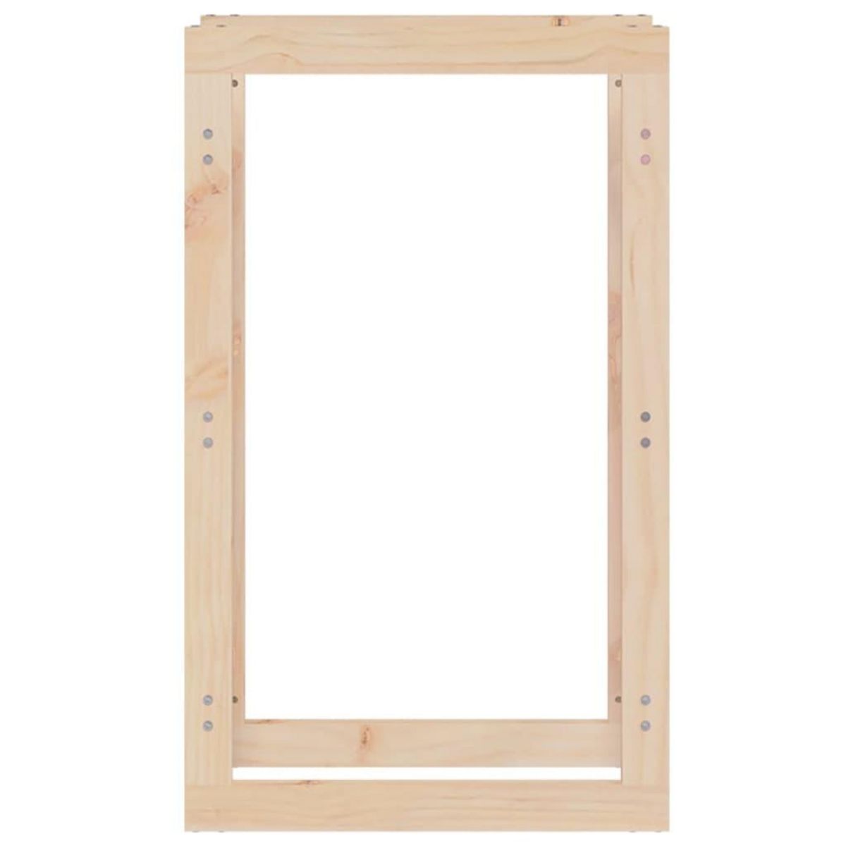 VIDAXL Support pour bois de chauffage 60x25x100 cm Bois de pin massif