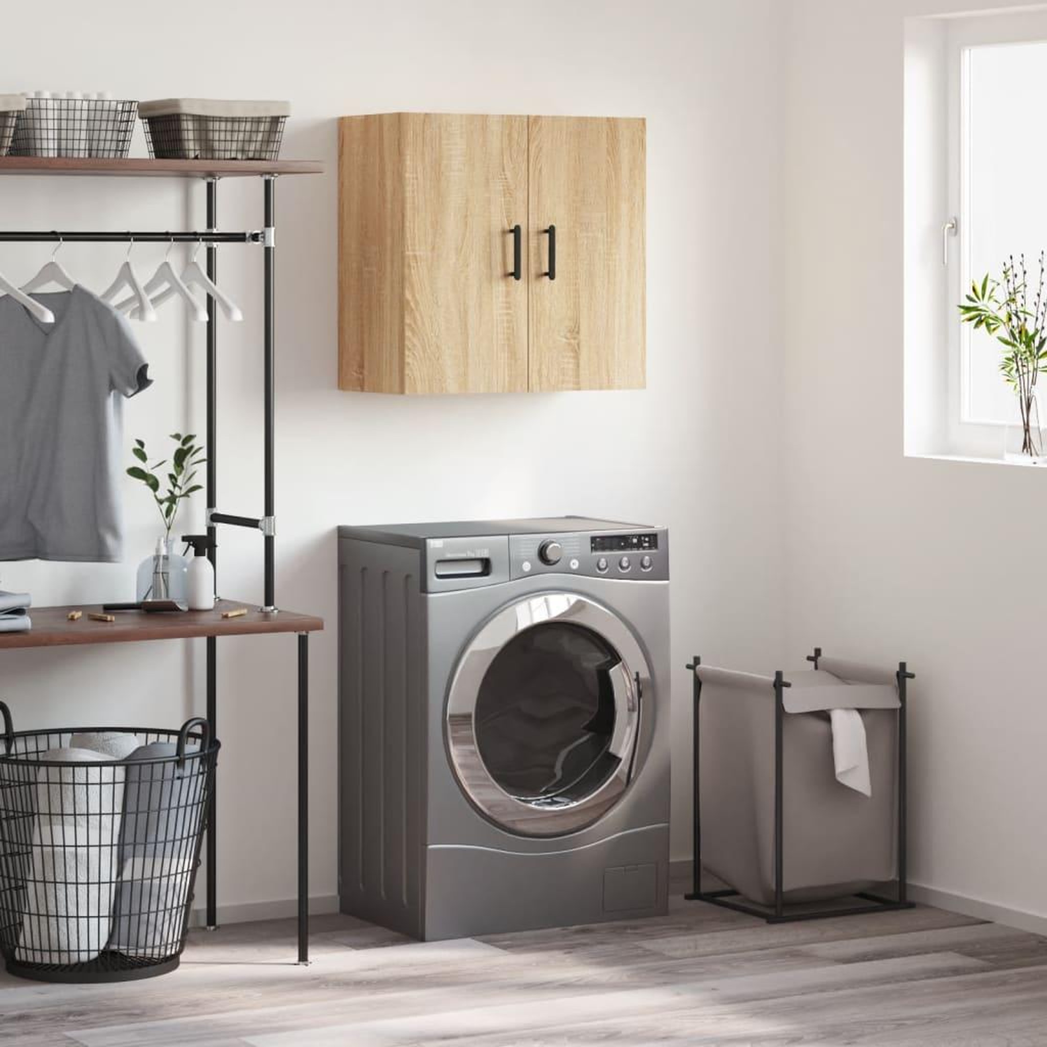 VIDAXL Armoire murale chene sonoma 60x31x60 cm bois d'ingenierie