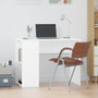 Voir la diapositive 1 : VIDAXL Bureau Blanc 100x55x75 cm Bois d'ingenierie