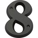 CENTRALE BRICO Chiffre 8 en zamak mat H.8 x l.4.5 cm