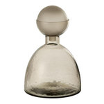 Paris Prix Vase Bouteille Bouchon en Verre  Yoko  29cm Grège