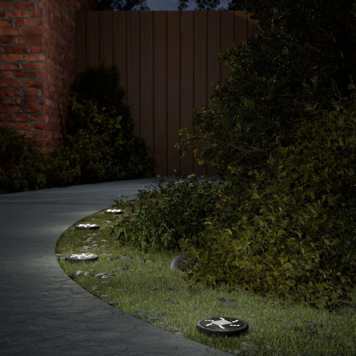 VIDAXL Lampes solaires de sol et piquets de sol exterieur 4 pcs