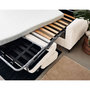 Voir la diapositive 4 : LISA DESIGN Owen - canapé 3 places convertible express couchage quotidien 140 cm matelas 12 cm en velours côtelé grosses côtes