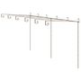Voir la diapositive 2 : VIDAXL Pergola de jardin Marron antique 6x3x2,5 m Fer