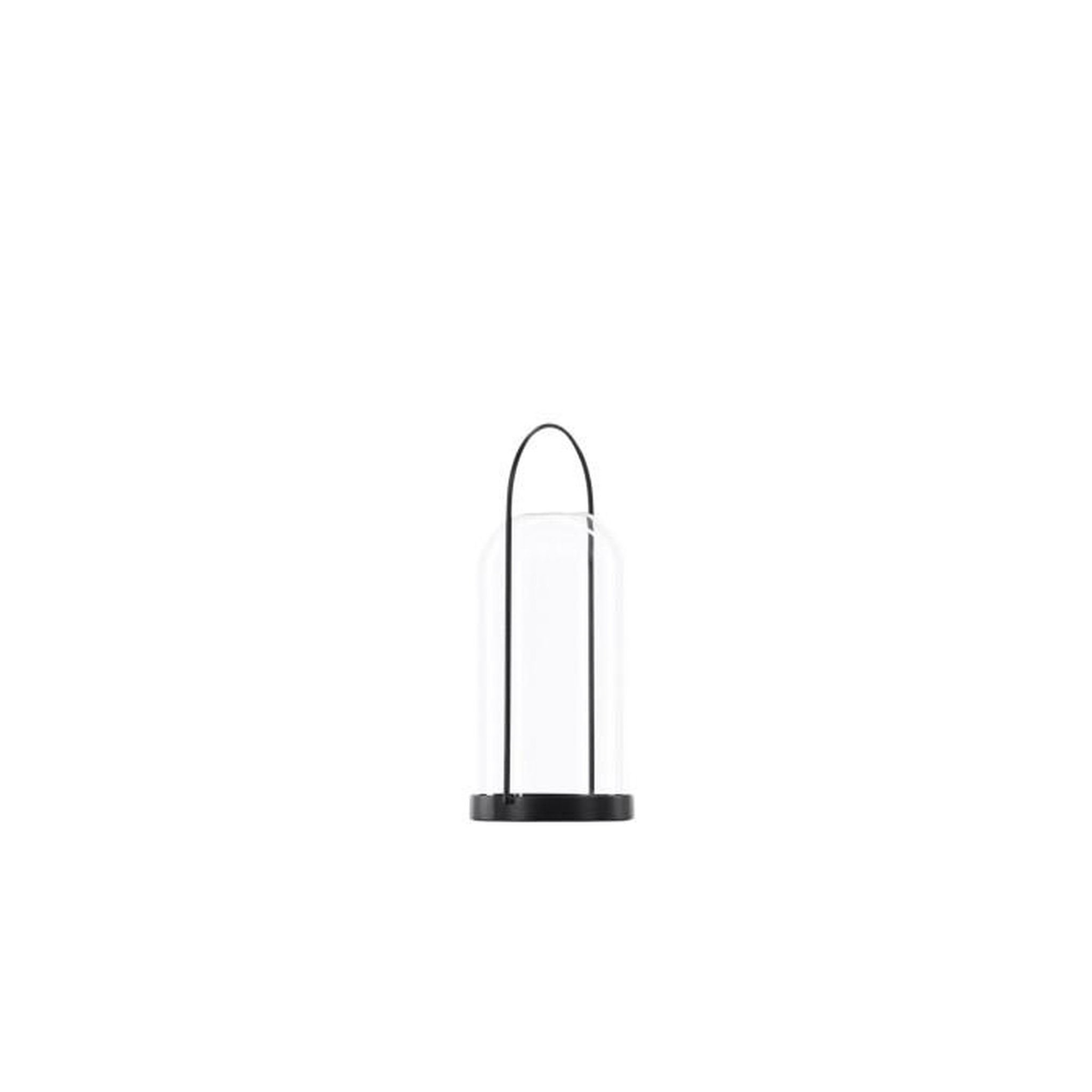 Voir la diapositive 2 : Paris Prix Lanterne Design en Verre  Flora  25cm Noir
