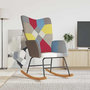 Voir la diapositive 1 : VIDAXL Chaise à bascule Patchwork Tissu