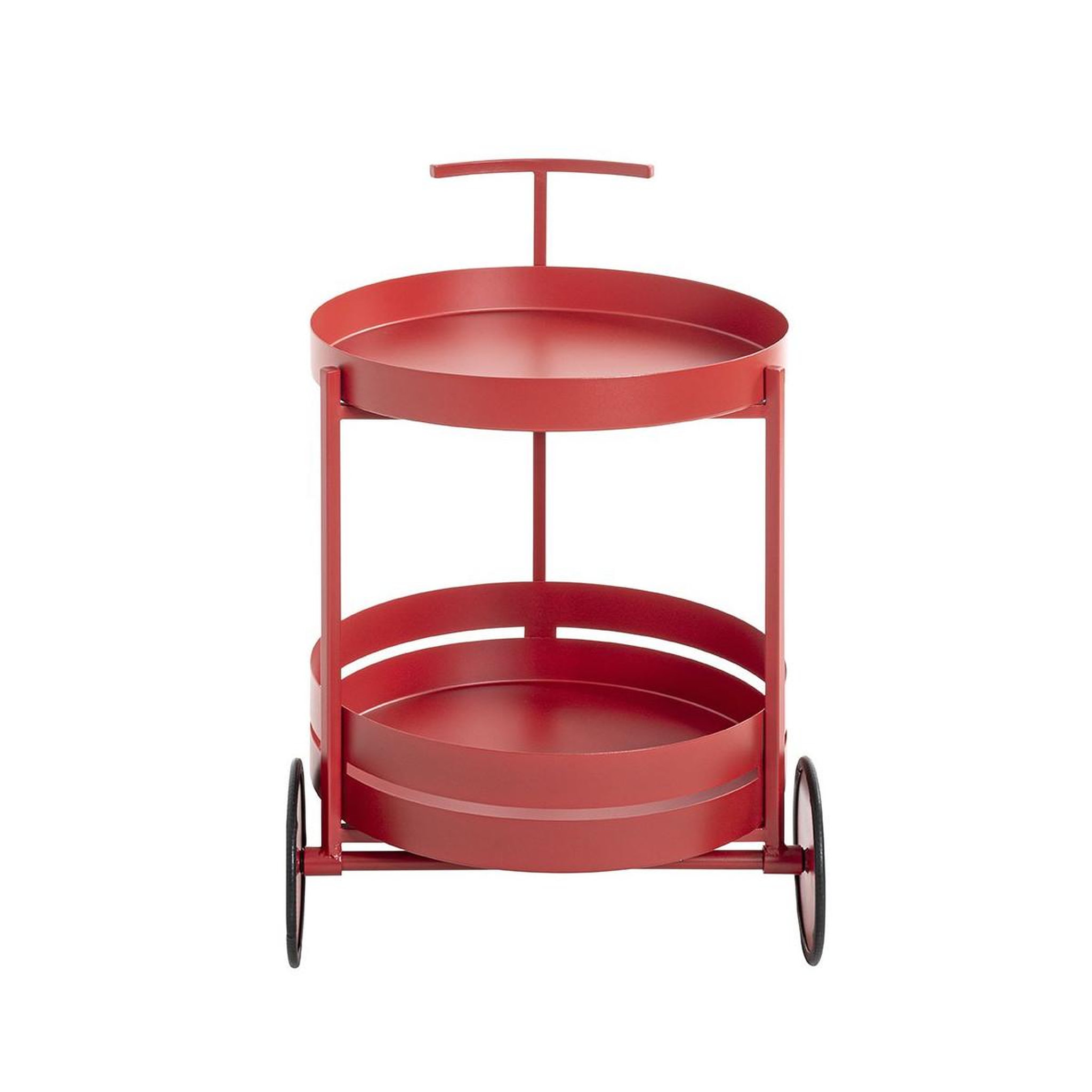 Voir la diapositive 2 : Paris Prix Desserte de cuisine ronde  postres  62cm rouge corail