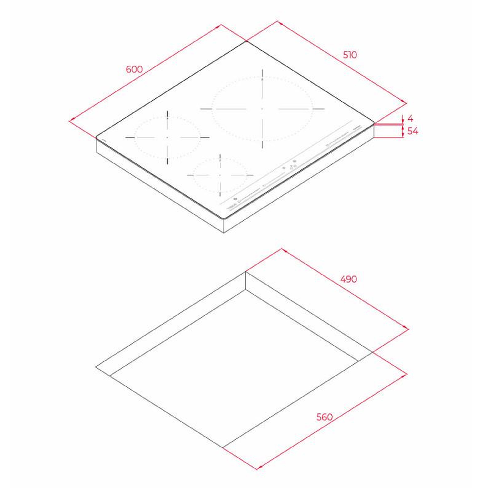 Voir la diapositive 4 : TEKA Table de cuisson à induction 60cm 3foyers 5900w - 112520006