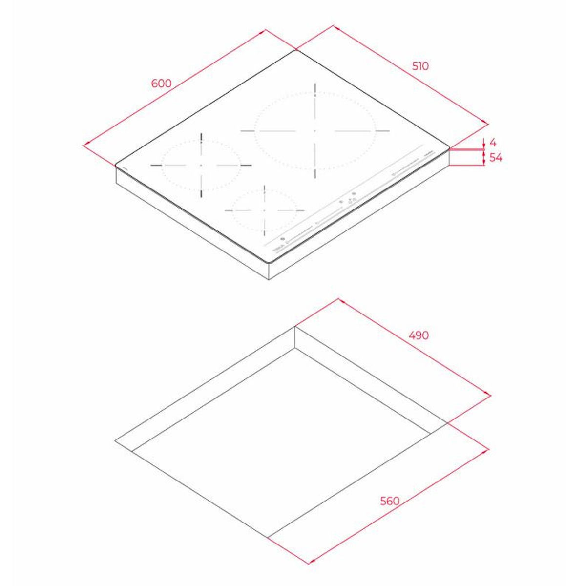 TEKA Table de cuisson à induction 60cm 3foyers 5900w - 112520006
