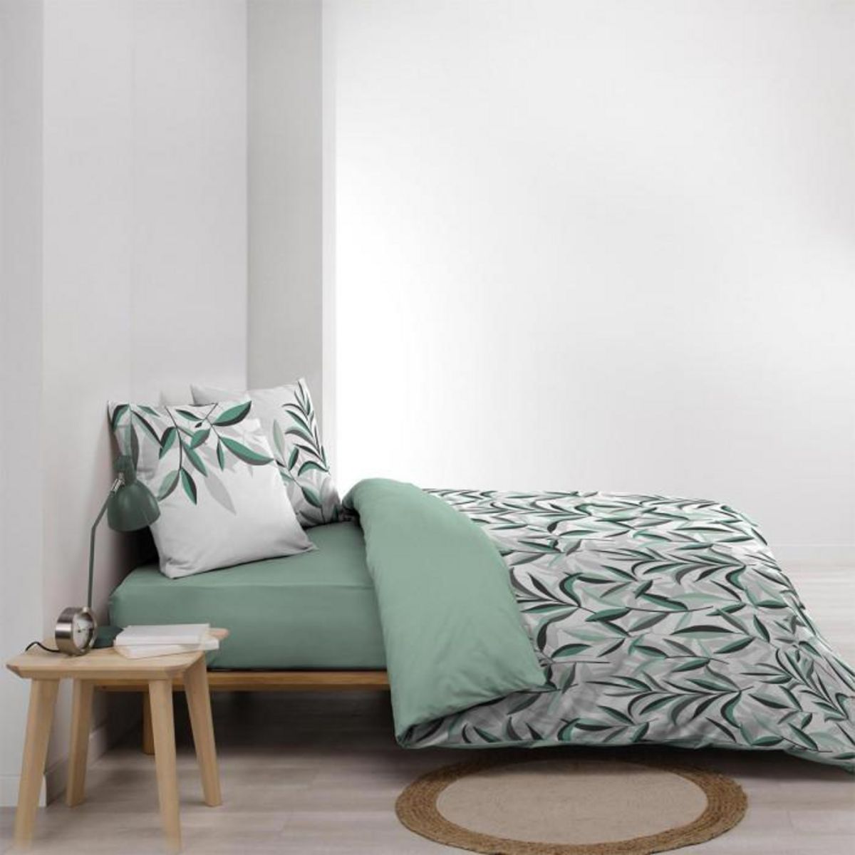 Paris Prix Parure de Lit 3 Pièces  Eldorado  240x220cm Vert