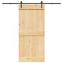 Voir la diapositive 1 : VIDAXL Porte coulissante et kit de quincaillerie 95x210 cm pin massif