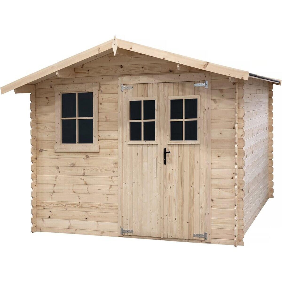 Habitat et Jardin Abri de jardin en bois 14m²  Oz  - 388 x 298 x 225 cm - 28 mm