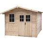 Voir la diapositive 1 : Habitat et Jardin Abri de jardin en bois 14m²  Oz  - 388 x 298 x 225 cm - 28 mm