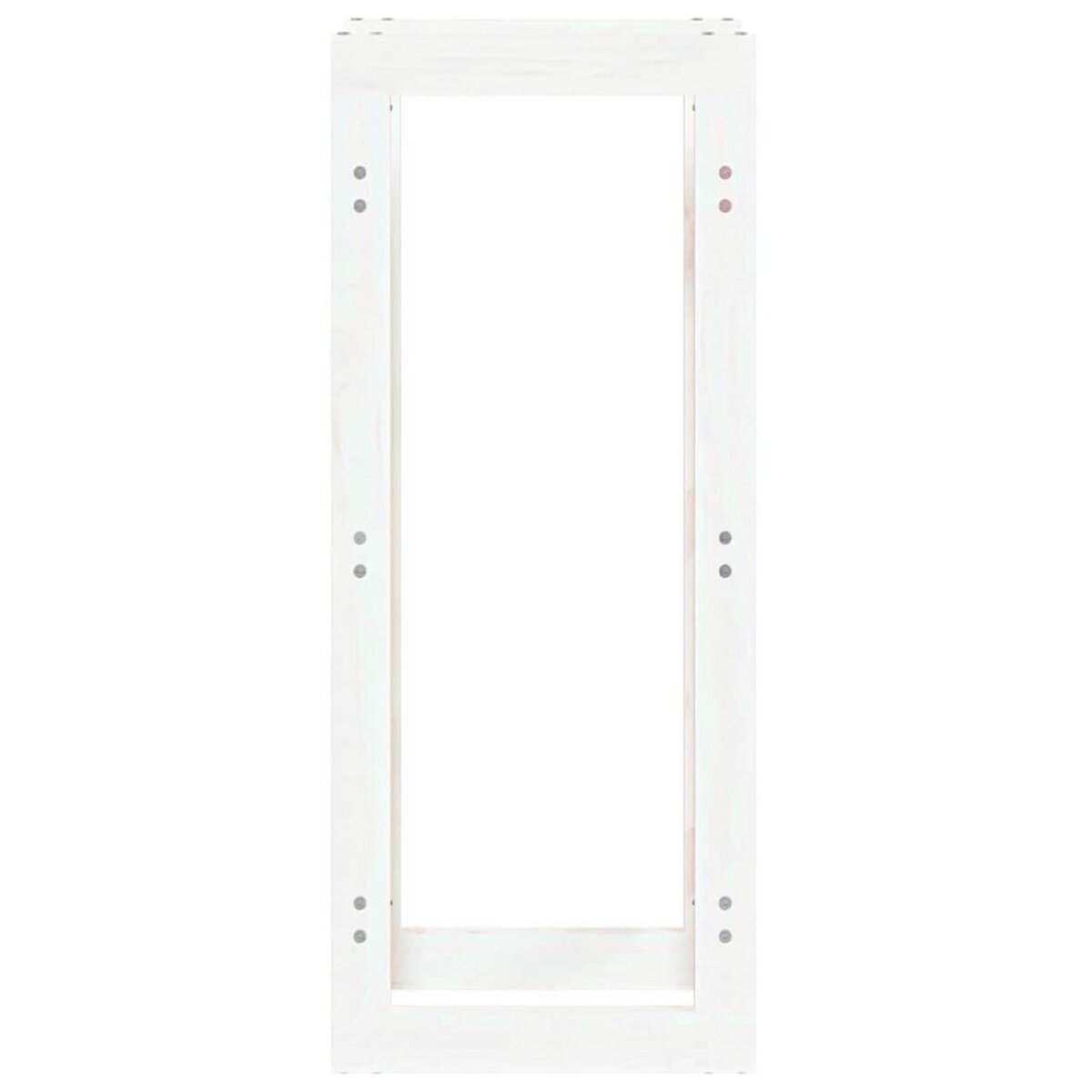 VIDAXL Support pour bois de chauffage Blanc 41x25x100 cm Bois de pin