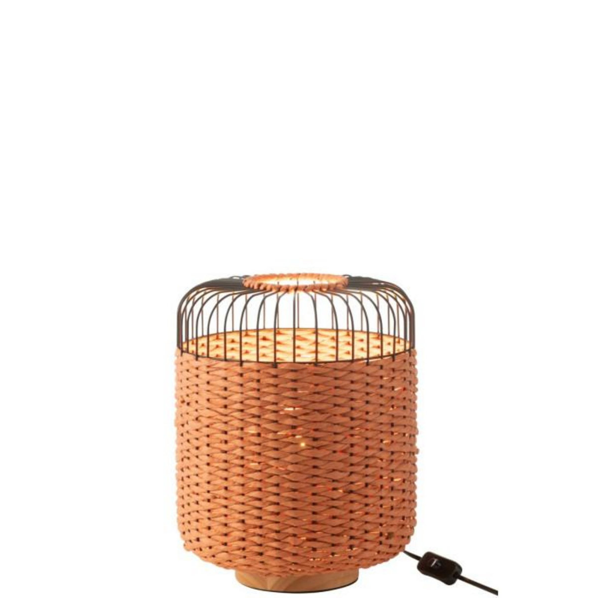 Paris Prix Lampe à Poser en Métal  Eldon  34cm Orange