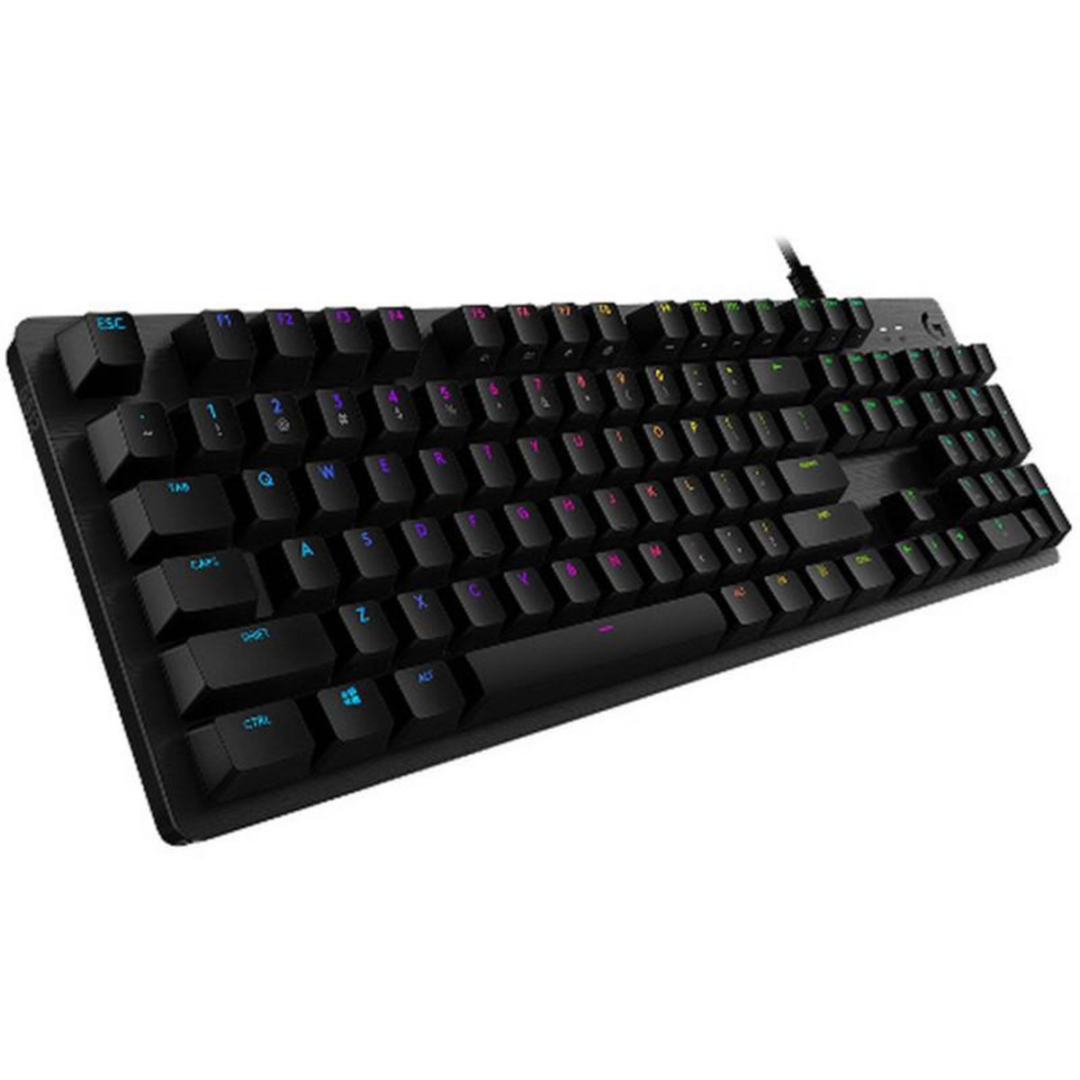 Logitech Clavier gaming mécanique Logitech G512 Carbon Lightsync RVB GX Brown Tactile