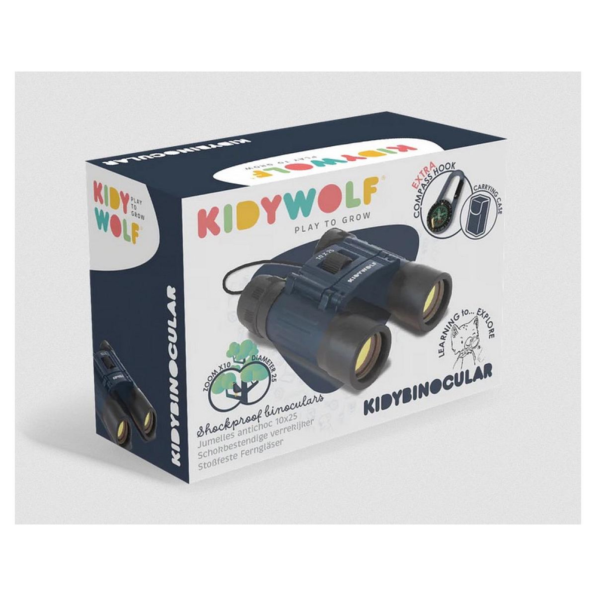 Voir la diapositive 2 : KIDYWOLF KidyBInocular - jumelles pour enfants