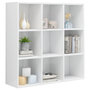 Voir la diapositive 5 : VIDAXL Bibliotheque blanc brillant 98x29x97,5 cm bois d'ingenierie