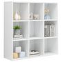 Voir la diapositive 5 : VIDAXL Bibliotheque blanc brillant 98x29x97,5 cm bois d'ingenierie