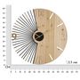 Voir la diapositive 6 : Paris Prix Horloge Murale Design  Wordy  60cm Naturel & Noir