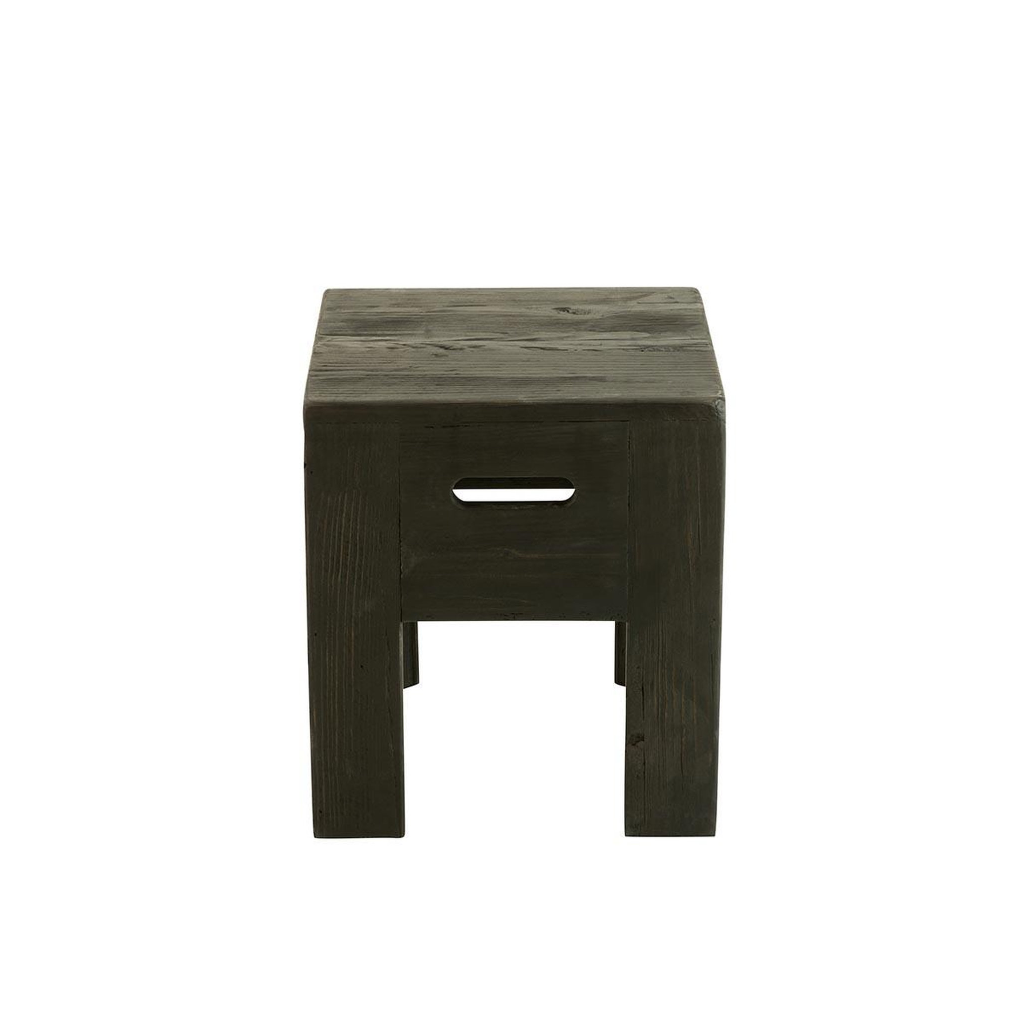Voir la diapositive 2 : J-LINE Tabouret en bois  will  40cm noir