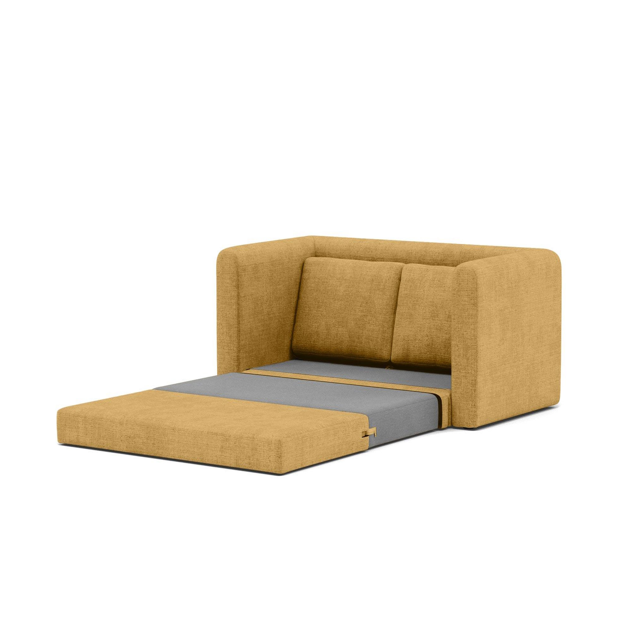 Voir la diapositive 4 : BEST MOBILIER Marilia - canapé 2 places convertible déplimousse en velours texturé