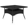 Voir la diapositive 3 : VIDAXL Ensemble a Manger de jardin 9 pcs Resine tressee et verre Noir