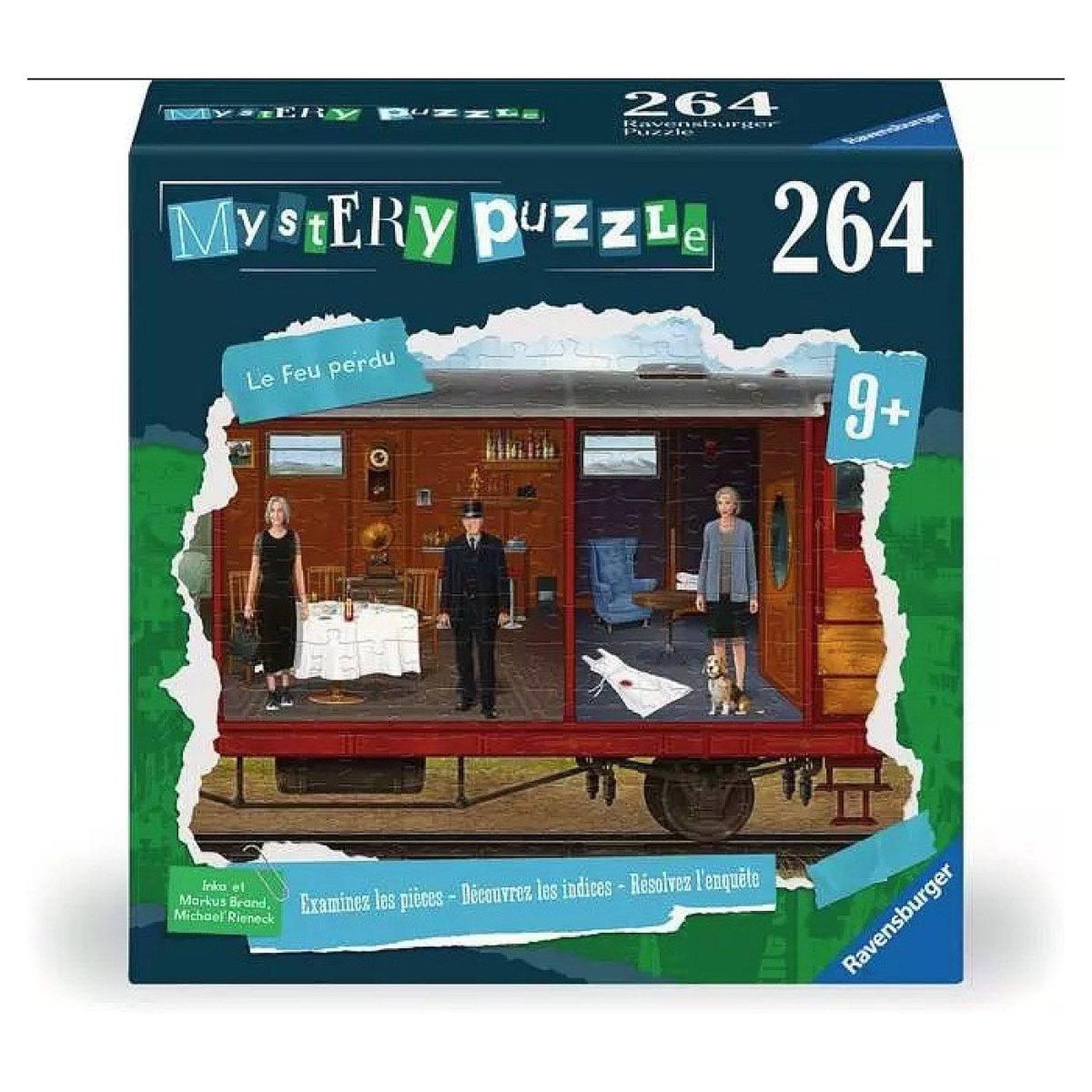 RAVENSBURGER Puzzle mystery 264p - le feu perdu