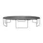 Voir la diapositive 3 : SWEEEK Trampoline rond Ø 490cm gris avec filet de protection intérieur - Jupiter Inner XXL - échelle. bâche. filet pour chaussures et kit d'ancrage 4.90m 490 cm