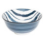 Voir la diapositive 2 : SECRET DE GOURMET Lot de 6 Bols en Porcelaine  Umami Rayure  15cm Bleu
