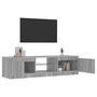 Voir la diapositive 4 : VIDAXL Meuble TV avec lumieres LED Sonoma gris 140x40x36 cm