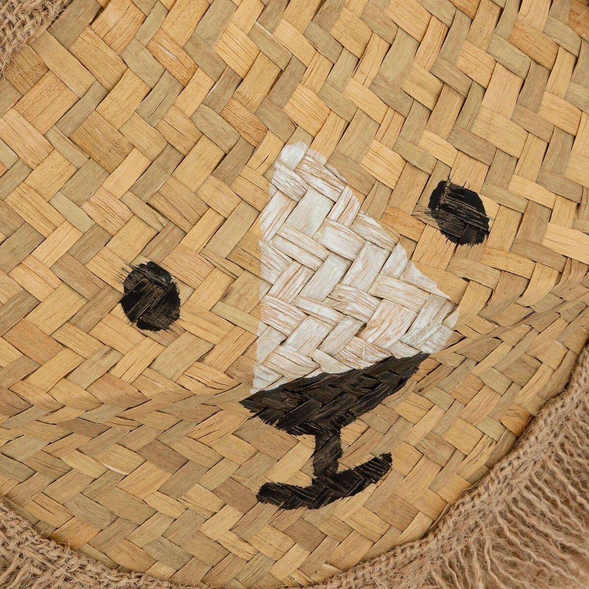 Voir la diapositive 2 : Atmosphera Kids Panier de rangement déco  lion  40cm naturel