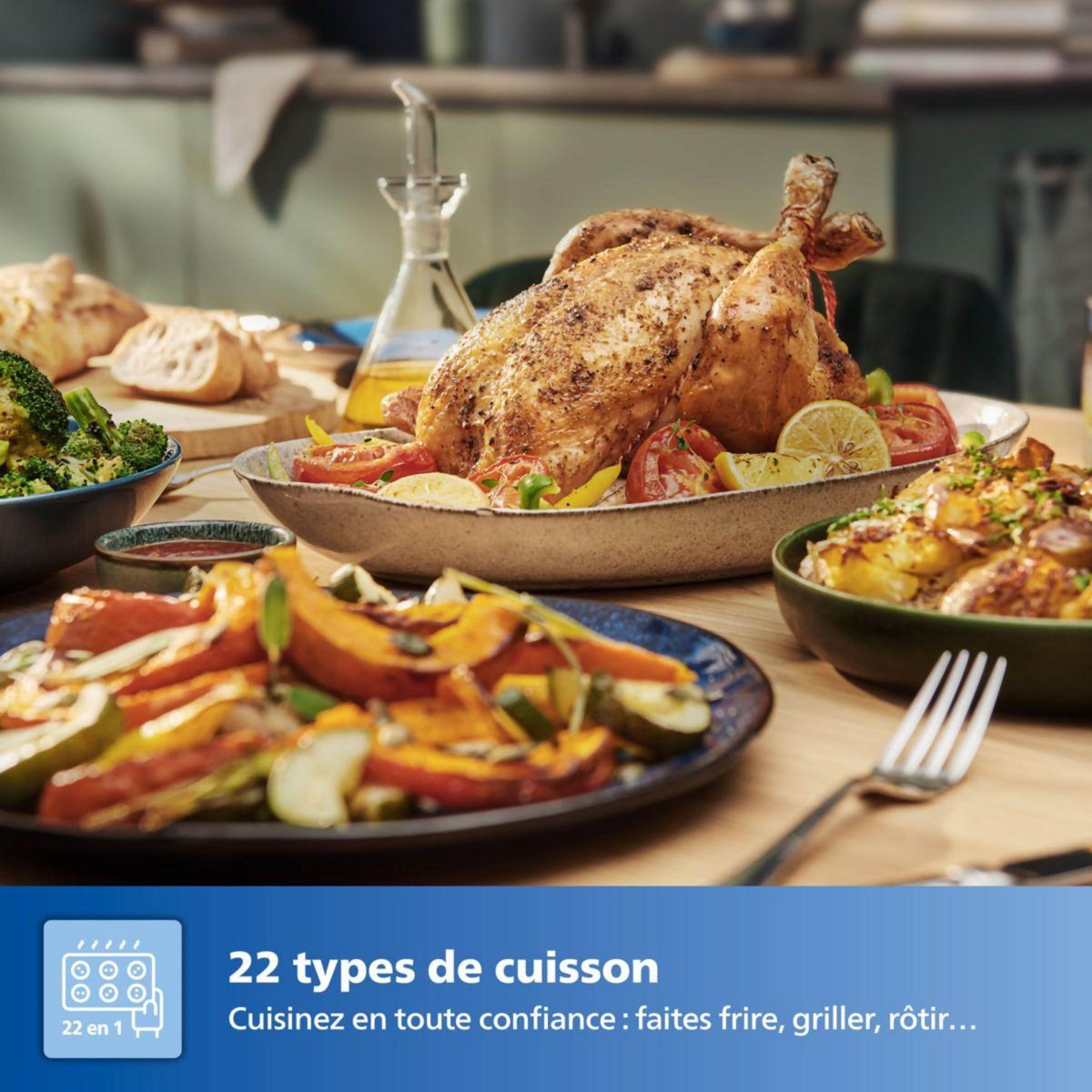 Philips Airfryer Series 7000 XXL 8,3L HD9880/90 avec sonde