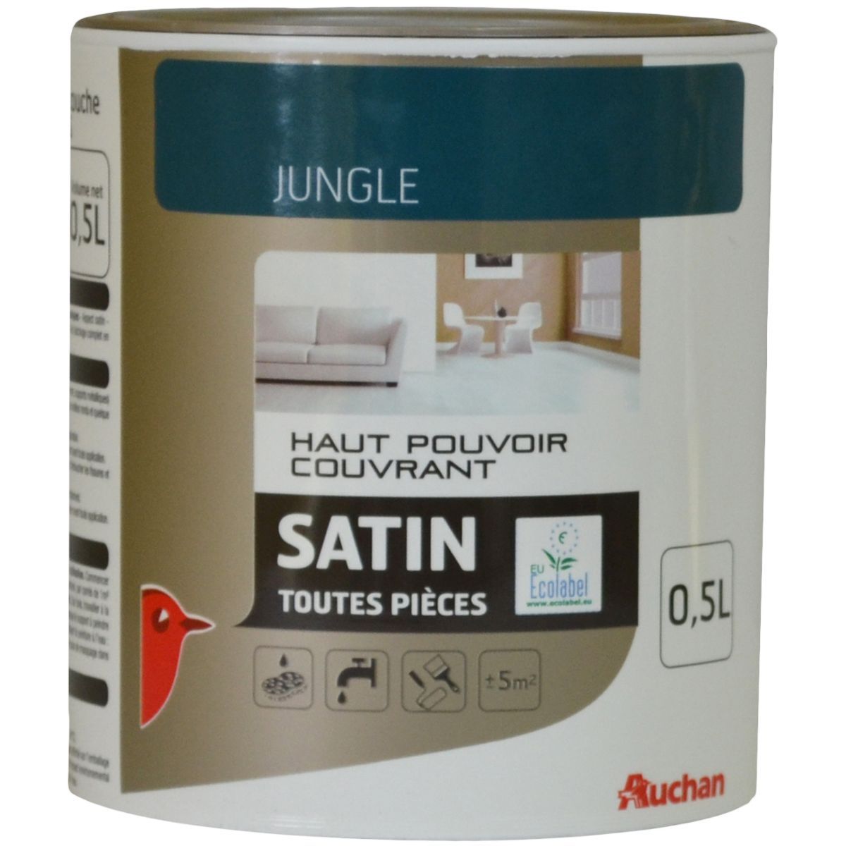 AUCHAN Peinture murale Jungle satin 