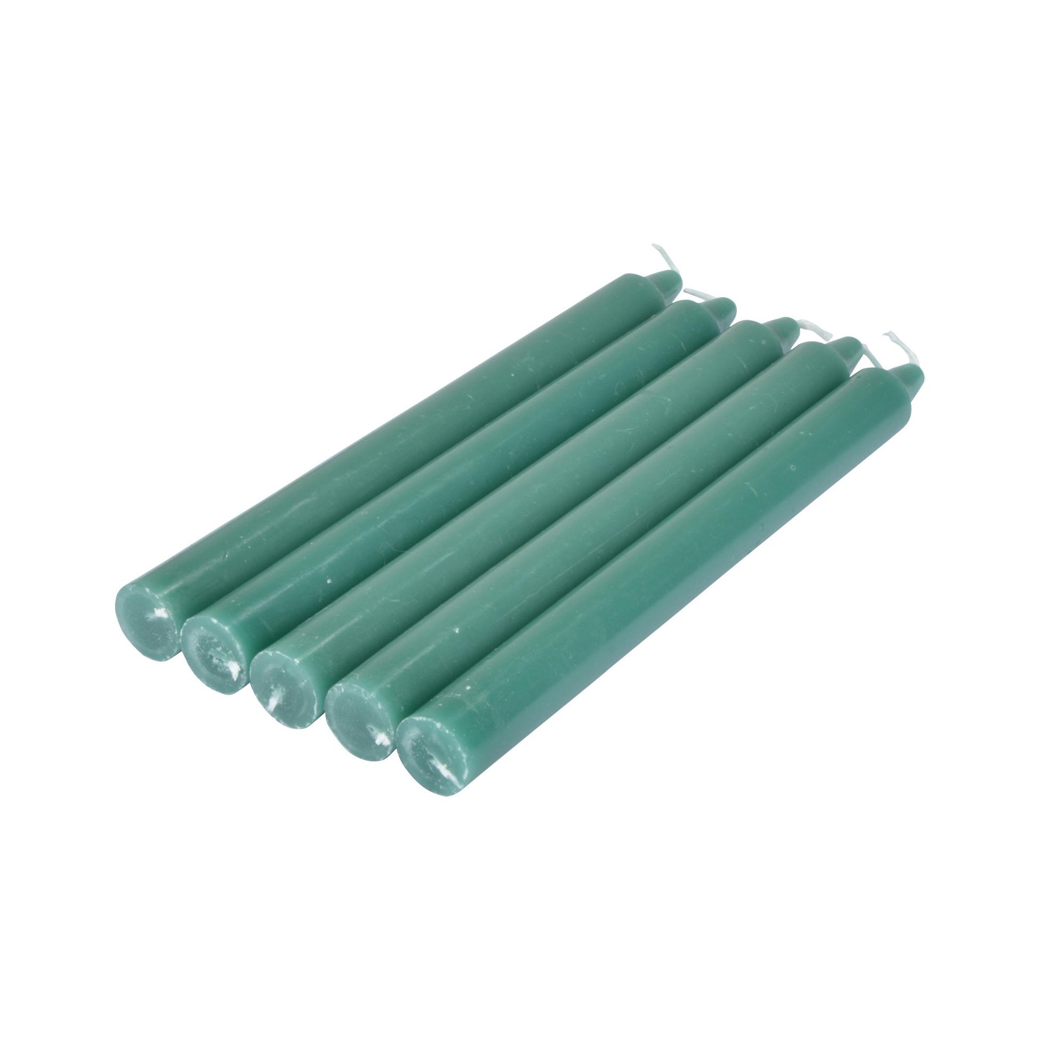 Eden Lot de 5 bougies chandelier tendance uni. Coloris disponibles : Rouge
