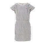 ELLE EST OU LA MER Robe à Rayures /Blanc Fille EOM Pinil. Coloris disponibles : Bleu