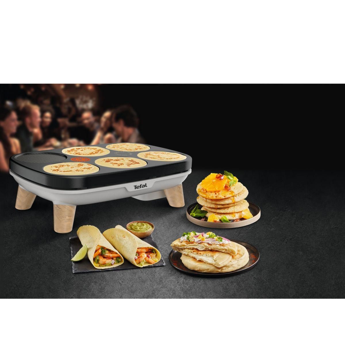 TEFAL Crêpière Gourmet 2 plaques PY900D12