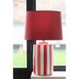 Voir la diapositive 4 : Paris Prix Lampe à Poser en Porcelaine  Listra  63cm Rouge
