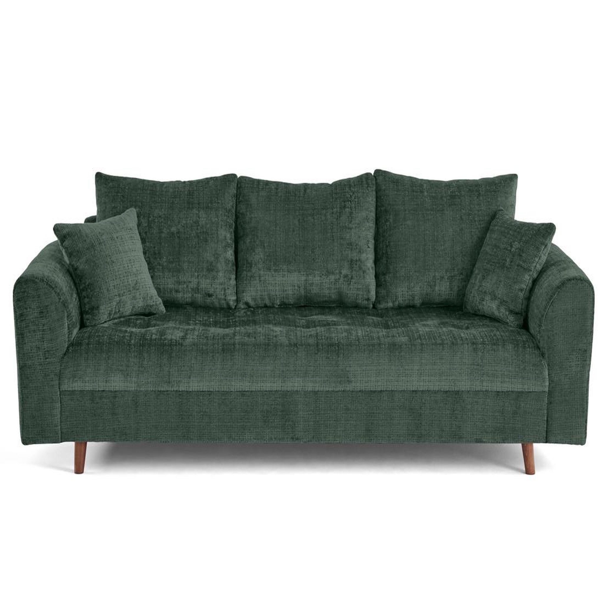 Voir la diapositive 1 : LISA DESIGN Rune - canapé droit 3 places en velours texturé