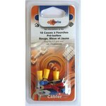 Profile 18 cosses en fourche rouges + bleues + jaunes