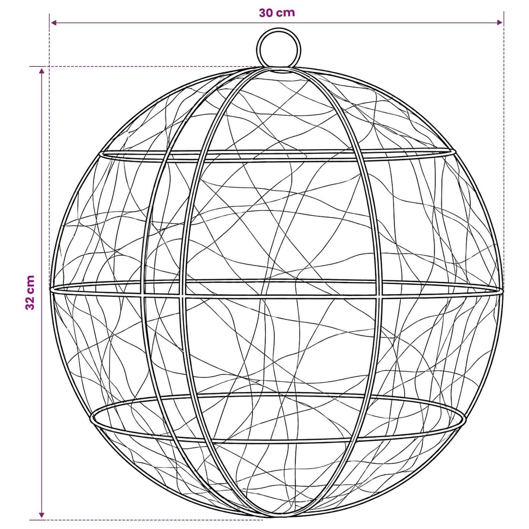 Voir la diapositive 3 : VIDAXL Lumiere de finial de Noël 2 pc 600 LED Blanc chaud Ø 30 x 32 cm