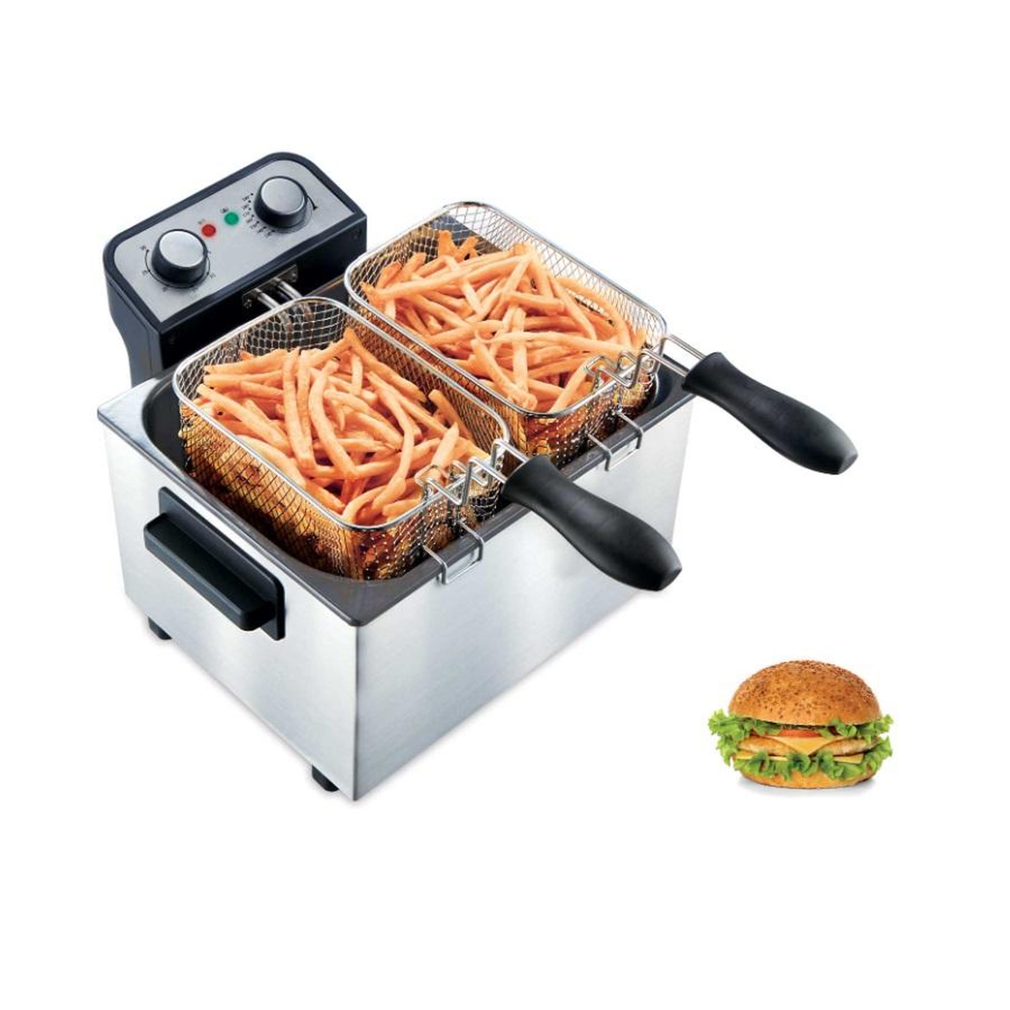 Voir la diapositive 3 : LITTLE BALANCE Friteuse semi-pro 5l 3000w inox - 8522