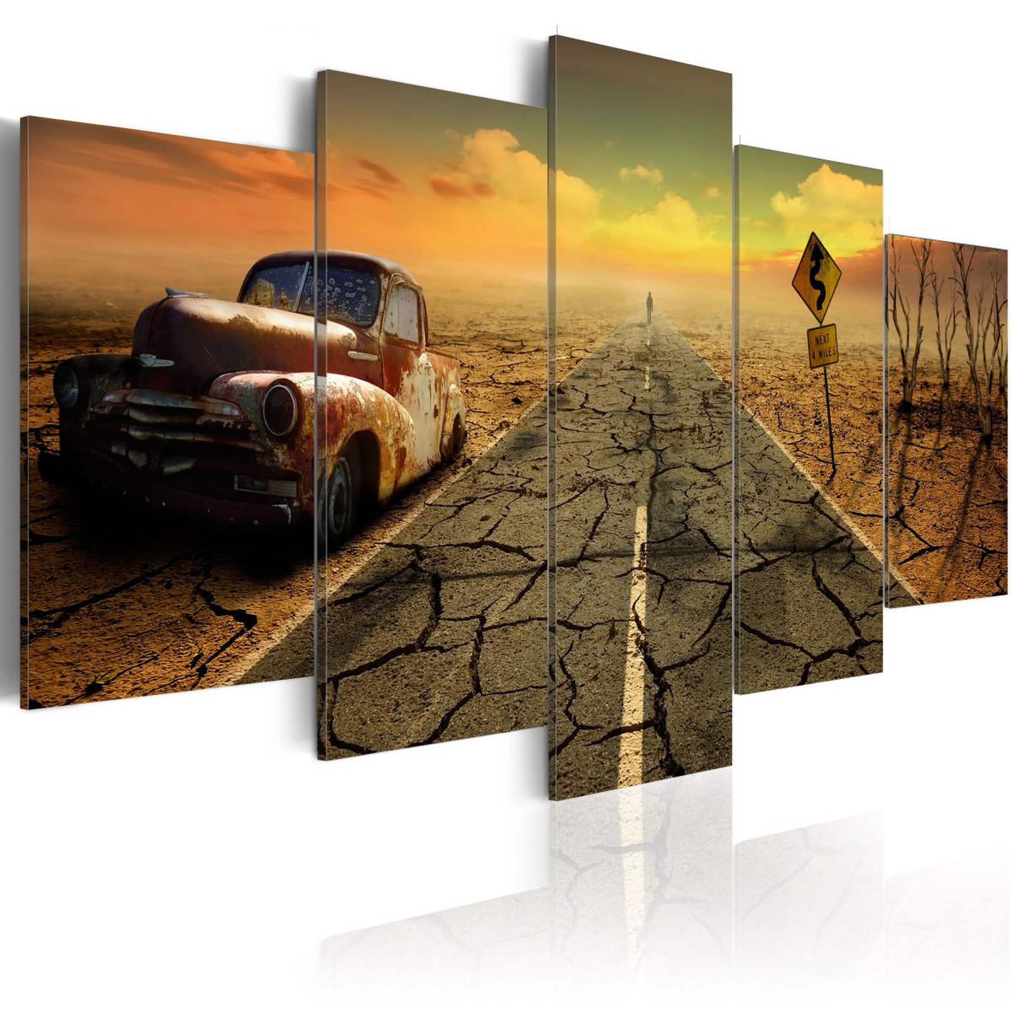 Voir la diapositive 1 : Paris Prix Tableau Imprimé  Difficult Road